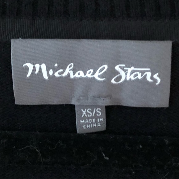 Michael ⭐️ Wool/Cashmere Black Vneck Tunic Sweater - Picture 3 of 4